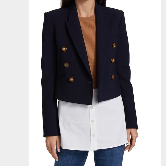 Veronica Beard Nevis Blazer Jacket Navy Blue Size 4 - Picture 10 of 12